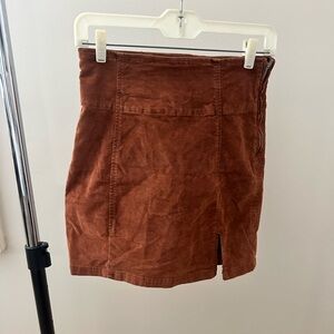 Free People Corduroy Mini Skirt